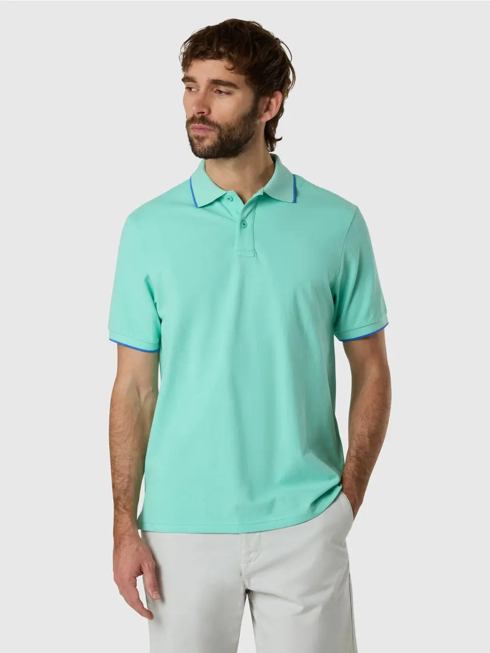 Polo North Sails con bordi a contrasto Uomo - Azzurro
