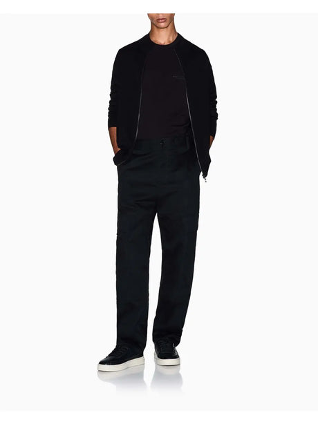 Pullover Armani Cardigan con zip Uomo - Nero