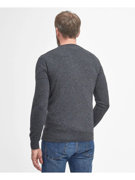 Pullover Barbour essential l/woll Uomo - Nero