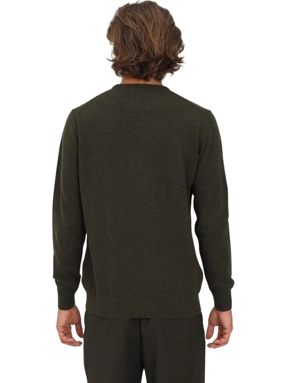 Pullover Barbour essential l/woll Uomo - Verde