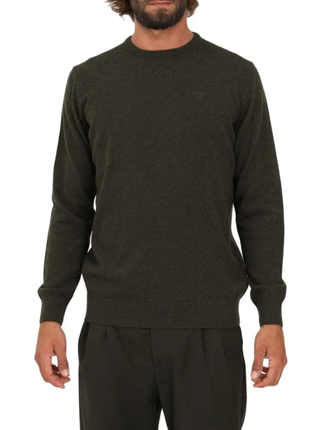 Pullover Barbour essential l/woll Uomo - Verde