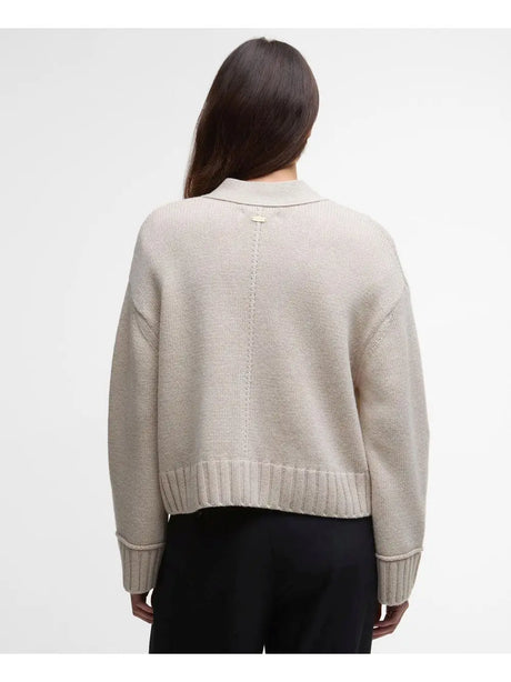 Pullover Barbour fave knitted Donna - Bianco