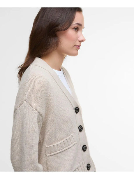 Pullover Barbour fave knitted Donna - Bianco