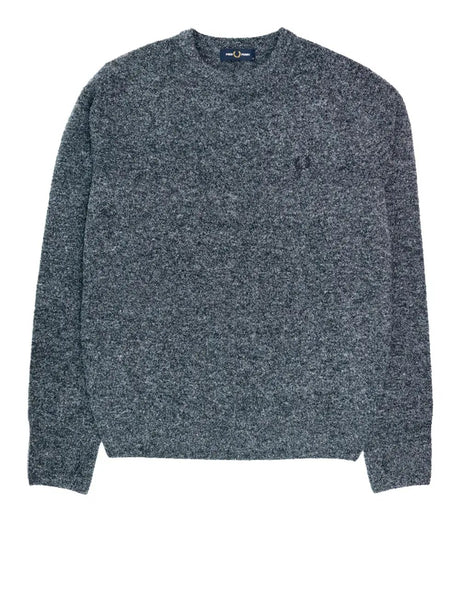 Pullover Fred Perry Uomo Boucle Crew Navy Fred Perry  Angolo dello Sport