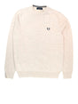 Pullover Fred Perry Uomo Classic Crew Avorio Fred Perry  Angolo dello Sport