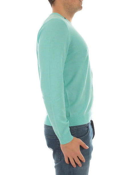 Pullover Sun 68 Uomo Round Neck Solid Turchese Sun 68  Angolo dello Sport