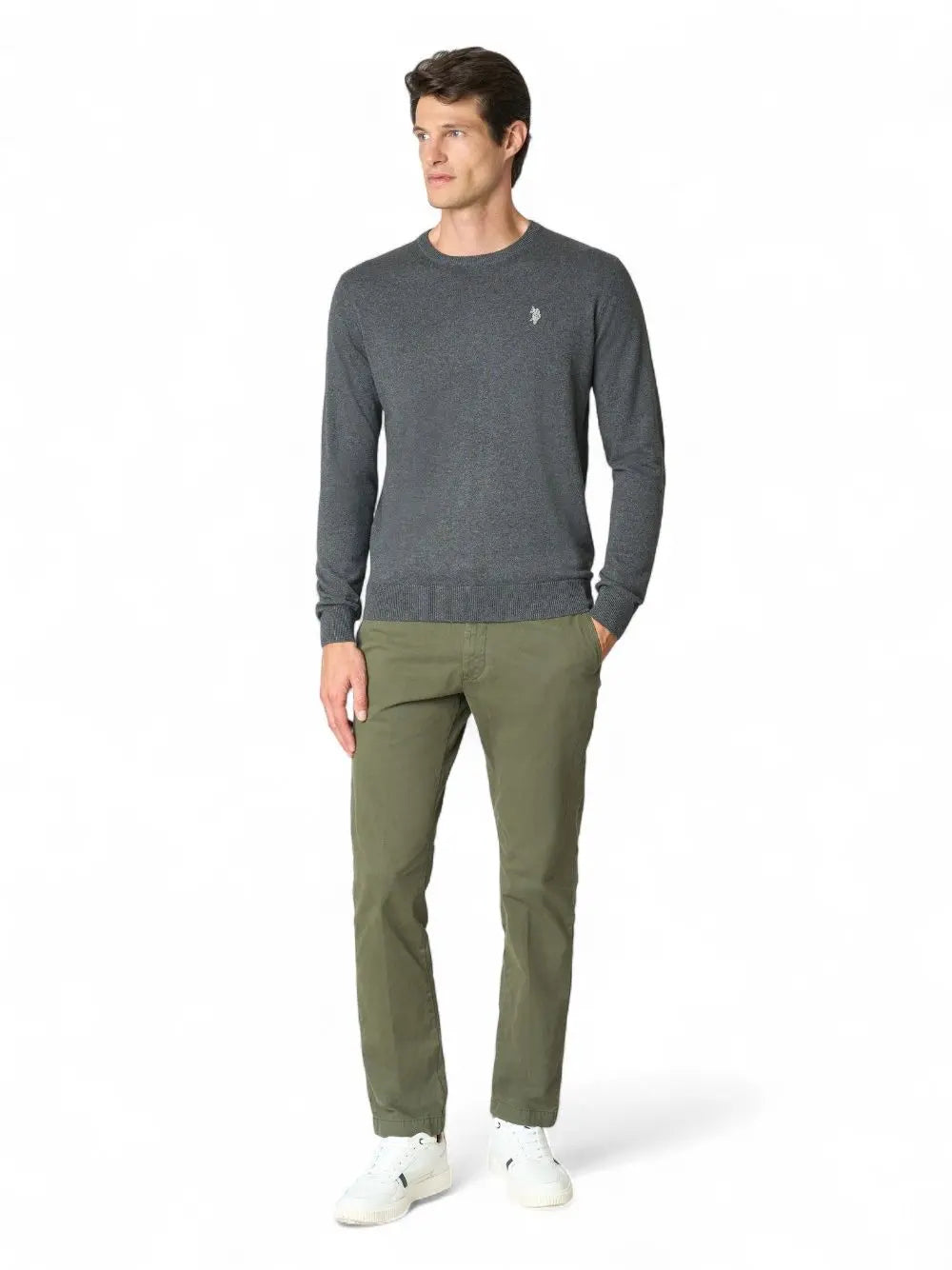 Pullover U.s.polo LEON Uomo - Grigio