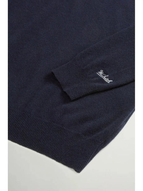 Pullover Woolrich LAMBSWOOL CREWNECK Uomo - Blu