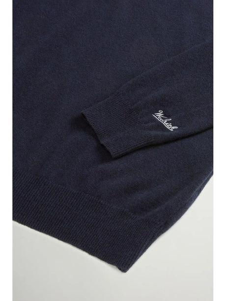 Pullover Woolrich LAMBSWOOL CREWNECK Uomo - Blu
