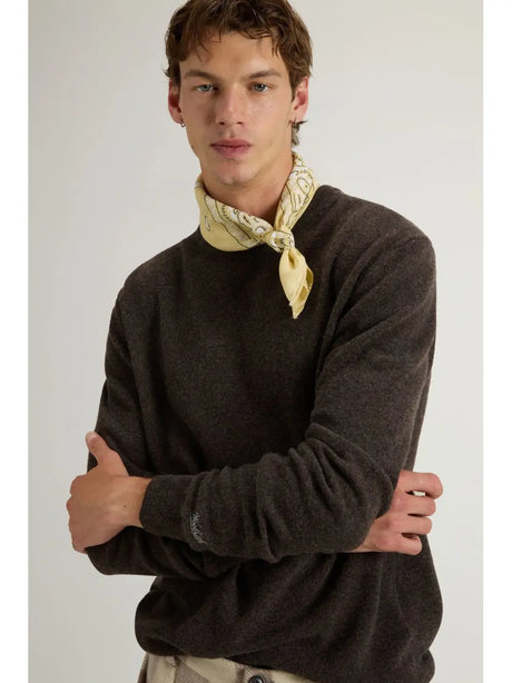 Pullover Woolrich LAMBSWOOL CREWNECK Uomo - Marrone