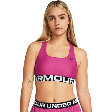 Reggiseno UNDER ARMOUR Donna UA HG AUTHENTICS MID BRANDED Rosa UNDER ARMOUR  Angolo dello Sport