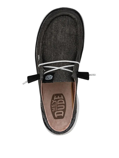 Scarpe In Tela Heydude Donna Wendy Peak Chambray Nero Hey Dude  Angolo dello Sport