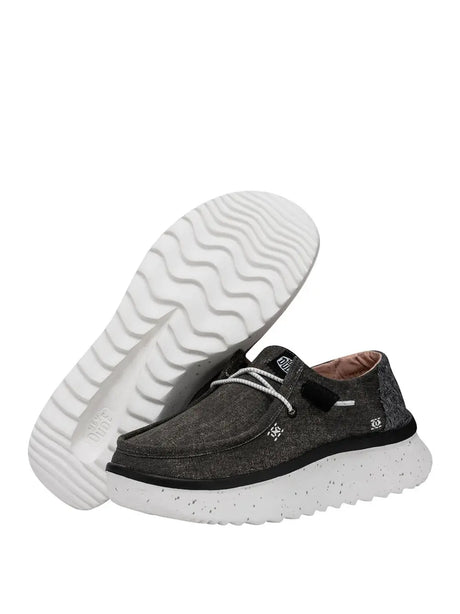 Scarpe In Tela Heydude Donna Wendy Peak Chambray Nero Hey Dude  Angolo dello Sport