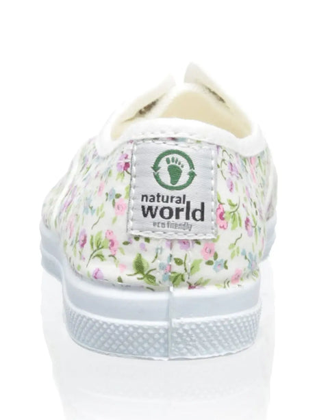 Scarpe In Tela Natural World Bambina - Bianco