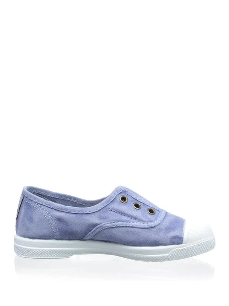Scarpe In Tela Natural World Bambino Ingles Elastico Enzimatico Celeste Natural World  Angolo dello Sport