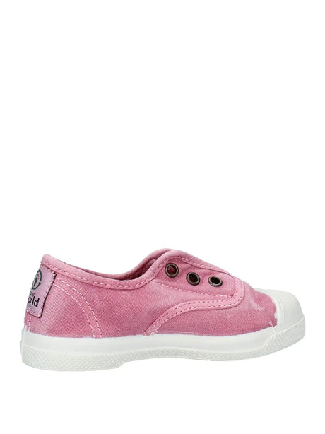 Scarpe In Tela Natural World Bambino Ingles Elastico Enzimatico Rosa Natural World  Angolo dello Sport