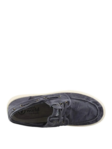 Scarpe In Tela Natural World Uomo - Blu