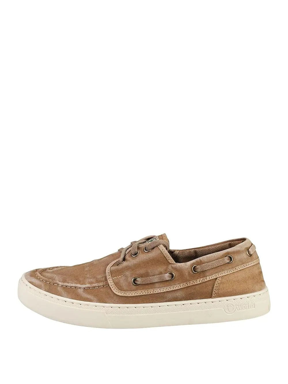 Scarpe In Tela Natural World Uomo Nautico Enzimatico Beige Natural World  Angolo dello Sport