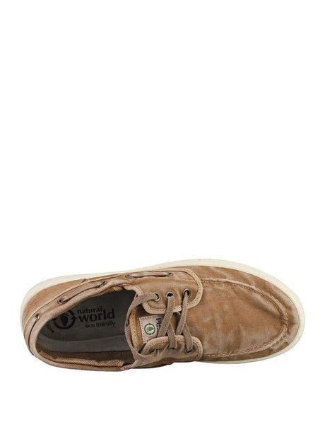 Scarpe In Tela Natural World Uomo Nautico Enzimatico Beige Natural World  Angolo dello Sport