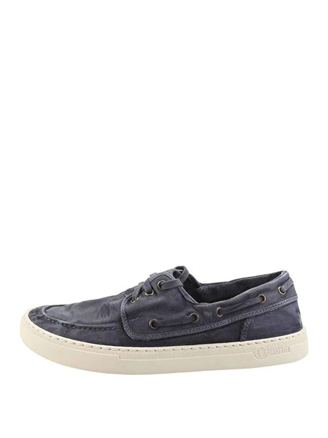 Scarpe In Tela Natural World Uomo Nautico Enzimatico Blu Natural World  Angolo dello Sport