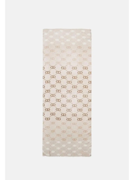 Sciarpa Liu Jo DEGRADE LOGO 70X180 Donna - Beige
