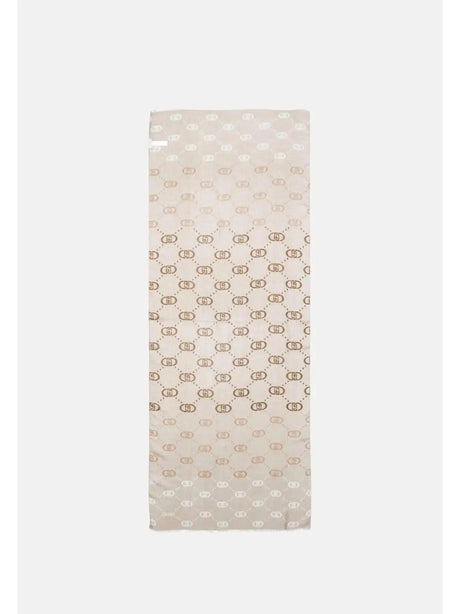 Sciarpa Liu Jo DEGRADE LOGO 70X180 Donna - Beige