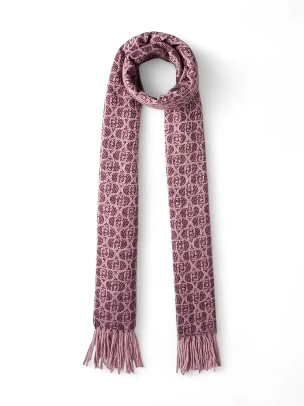 Sciarpa Liu Jo STOLA BRUSHED LOGO OVAL Donna - Rosa