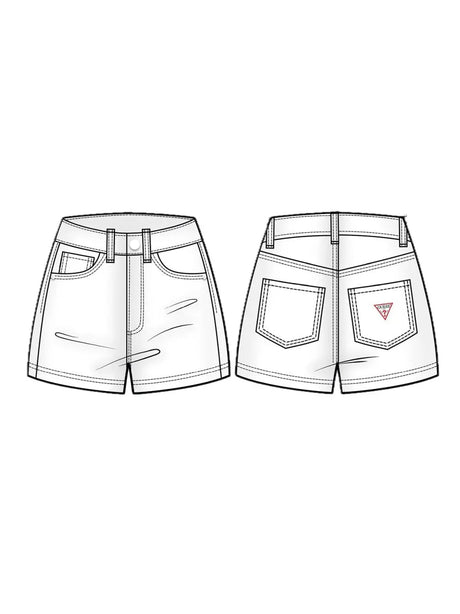 Shorts Guess GMD STRETCH BULL Bambina - Bianco