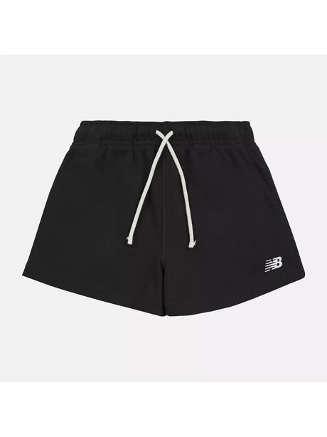 Shorts New Balance FT Small Logo Bambina - Nero