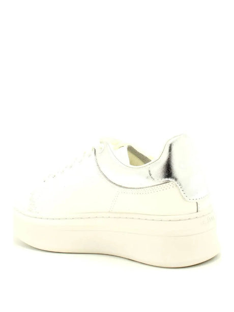 Sneakers Gaelle Donna Addict In Action Leather Con Inserti In Laminato Argento Gaelle  Angolo dello Sport