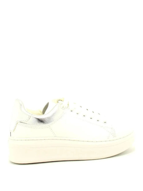 Sneakers Gaelle Donna Addict In Action Leather Con Inserti In Laminato Argento Gaelle  Angolo dello Sport