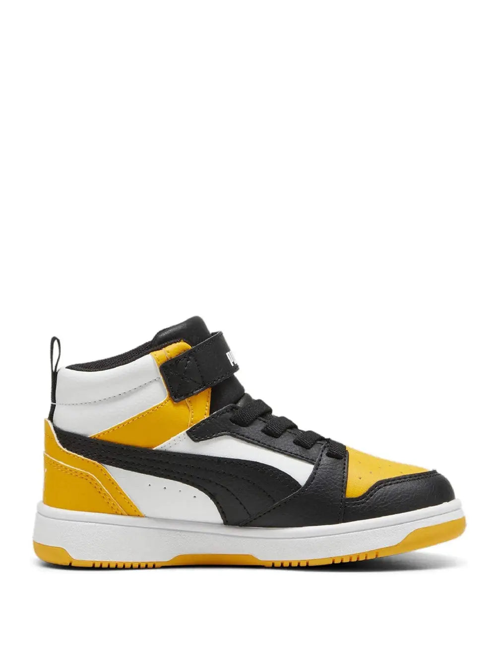 Sneakers Puma Bambino Rebound V6 Mid Ac+ Ps Giallo Puma  Angolo dello Sport