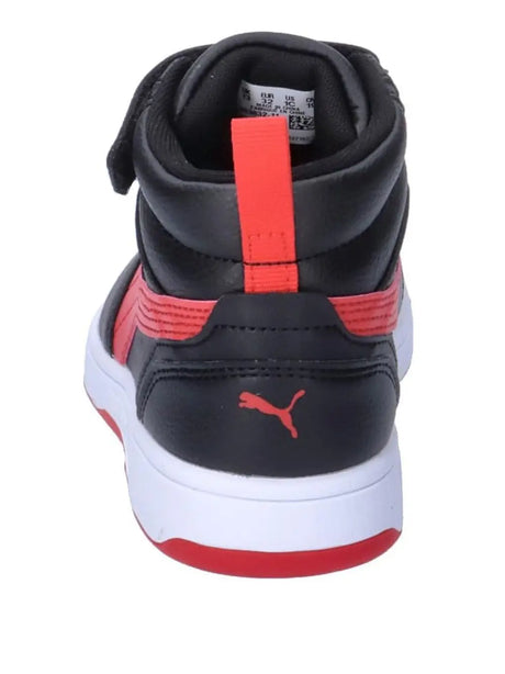 Sneakers Puma Bambino Rebound V6 Mid Ac+ Ps Rosso Puma  Angolo dello Sport