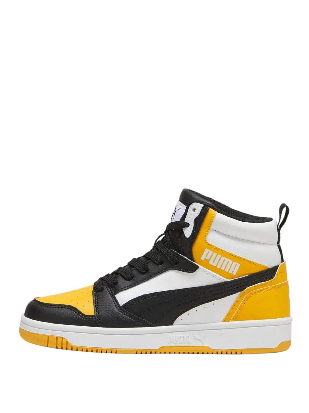 Sneakers Puma Bambino Rebound V6 Mid Jr Giallo Puma  Angolo dello Sport