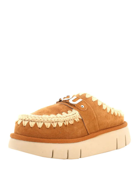 Stivaletti Mou Donna Bounce Clog Metal Logo Marrone Mou  Angolo dello Sport