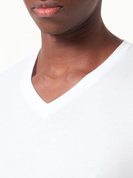 T-Shirt Adidas Uomo Acrc - 3pk V Neck T-Shirt Bianco Adidas  Angolo dello Sport