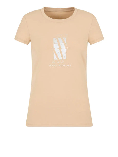 T-Shirt Armani Exchange Donna - Beige