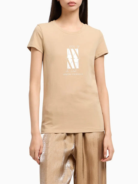 T-Shirt Armani Exchange Donna - Beige