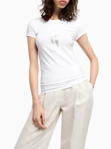 T-Shirt Armani Exchange Donna - Bianco