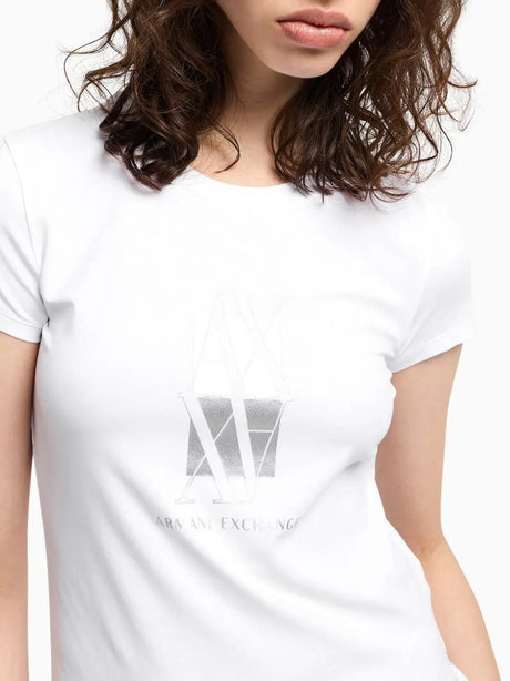 T-Shirt Armani Exchange Donna - Bianco