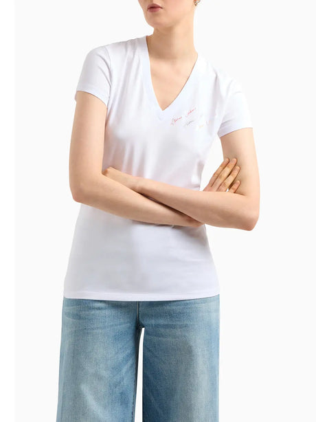 T-Shirt Armani Exchange Donna - Bianco