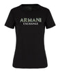 T-Shirt Armani Exchange Donna Nero Armani  Angolo dello Sport