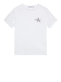 T-Shirt Calvin Klein Bambino Chest Monogram Bianco Calvin Klein  Angolo dello Sport