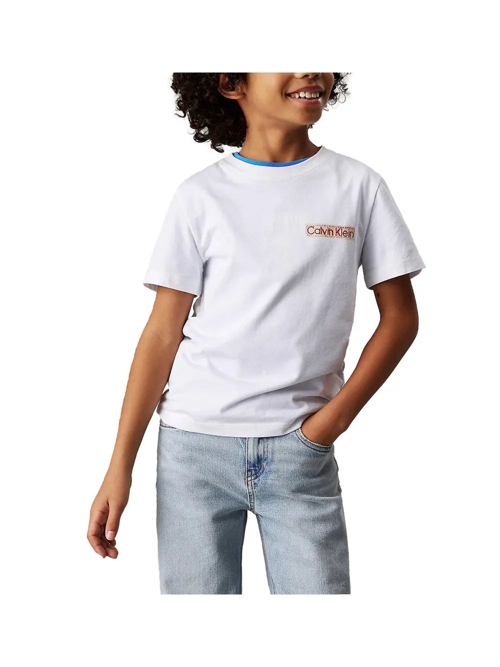 T-Shirt Calvin Klein Jeans Bambino - Bright White