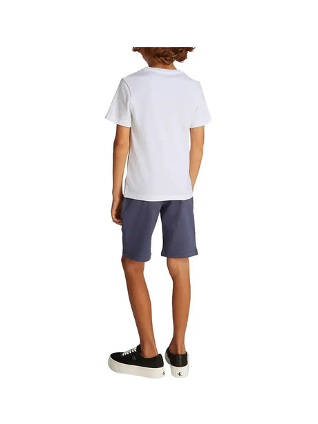 T-Shirt Calvin Klein Jr Bambino - Bianco