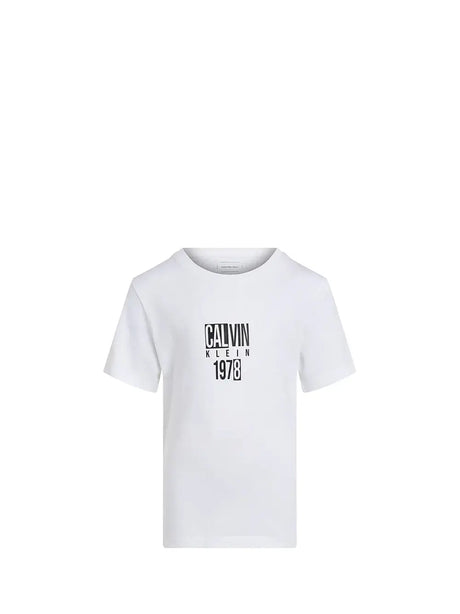 T-Shirt Calvin Klein Jr Bambino - Bianco