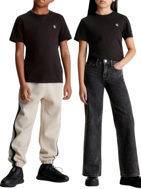 T-Shirt Calvin Klein Jr Bambino - Nero