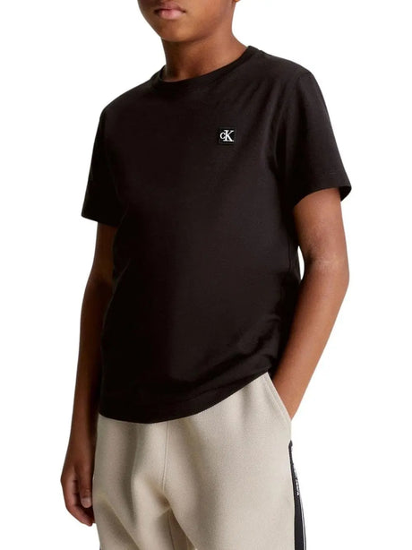 T-Shirt Calvin Klein Jr Bambino - Nero