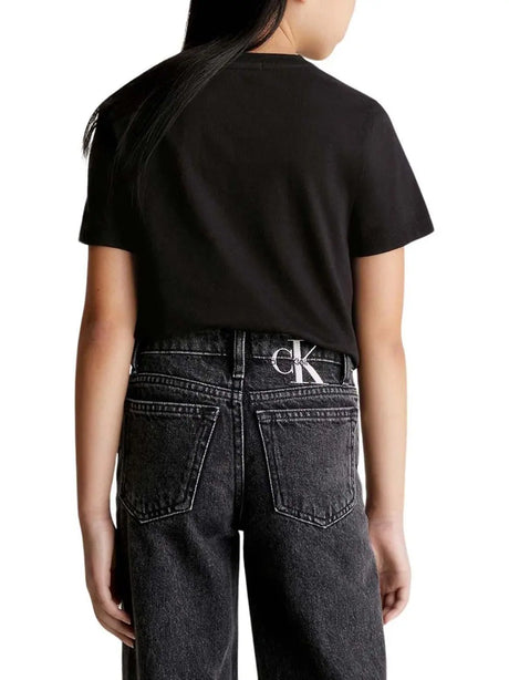 T-Shirt Calvin Klein Jr Bambino - Nero