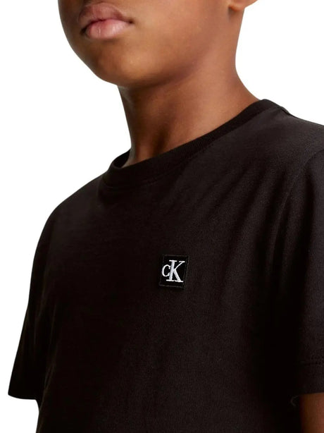 T-Shirt Calvin Klein Jr Bambino - Nero